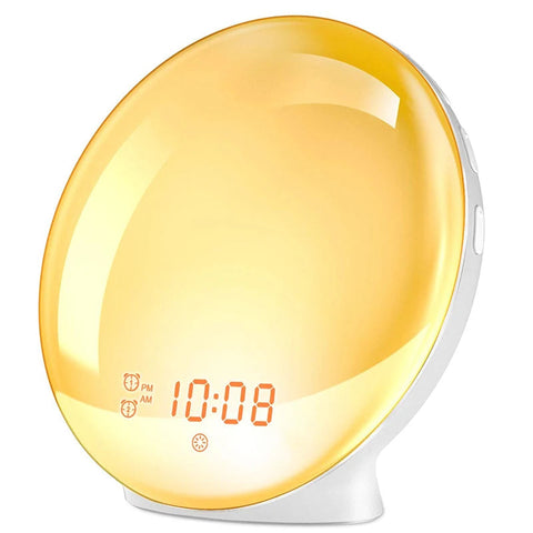 "Viral Sunrise Wake up Alarm Clock with FM Sunrise & Sunset Simulation 7-Color Nightlight"